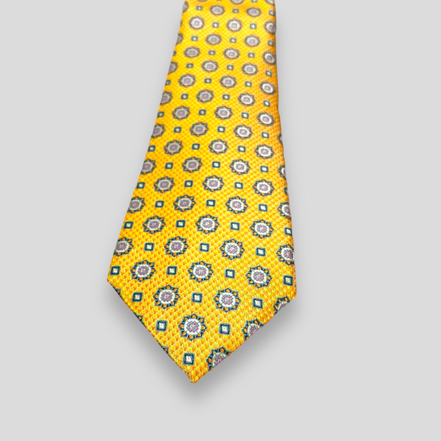 Yellow Geometric Tie