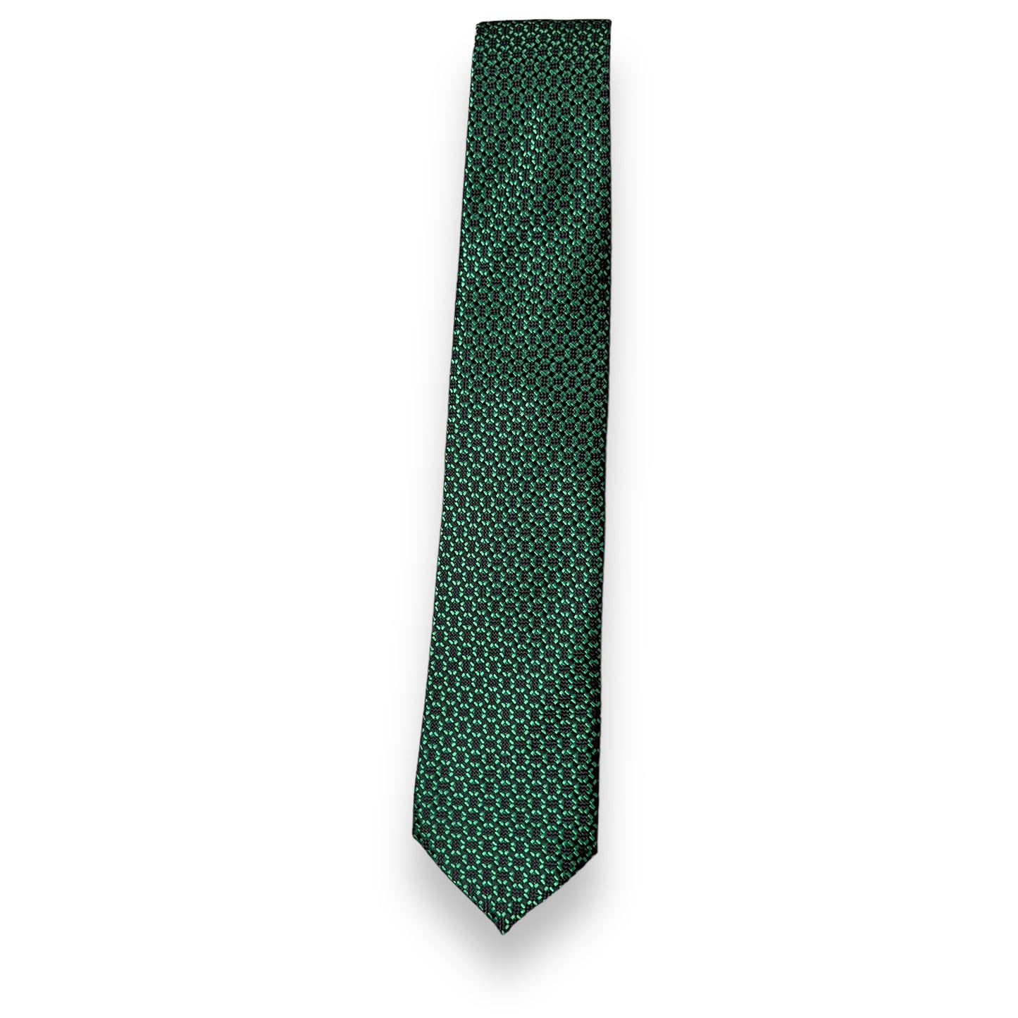 Green Dotted Microsilk Tie