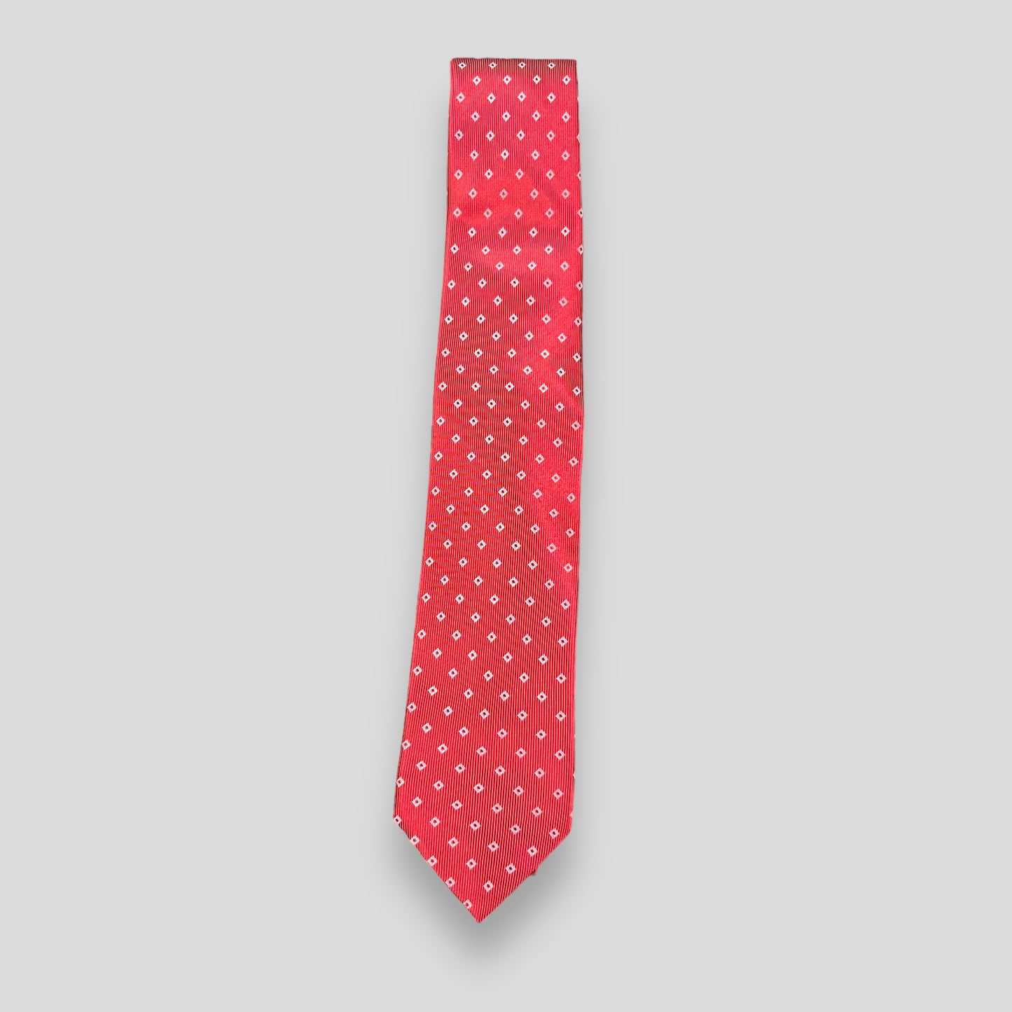 Corel Red Geometric Tie