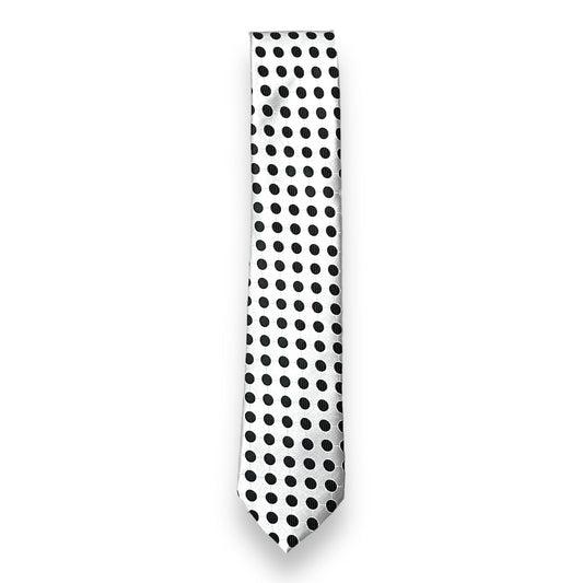 Black And White Dotted Tie