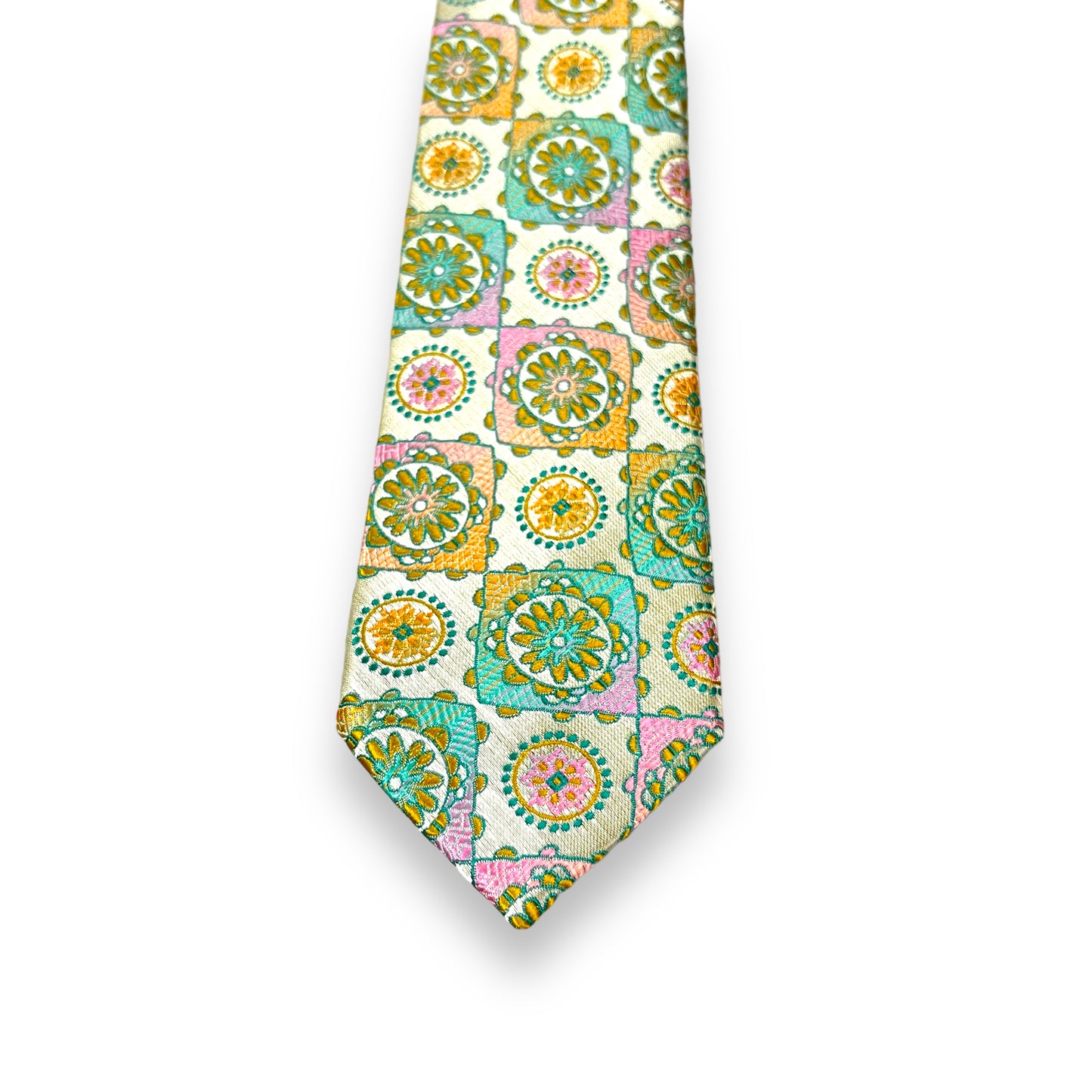 Pista Green Geometric Tie