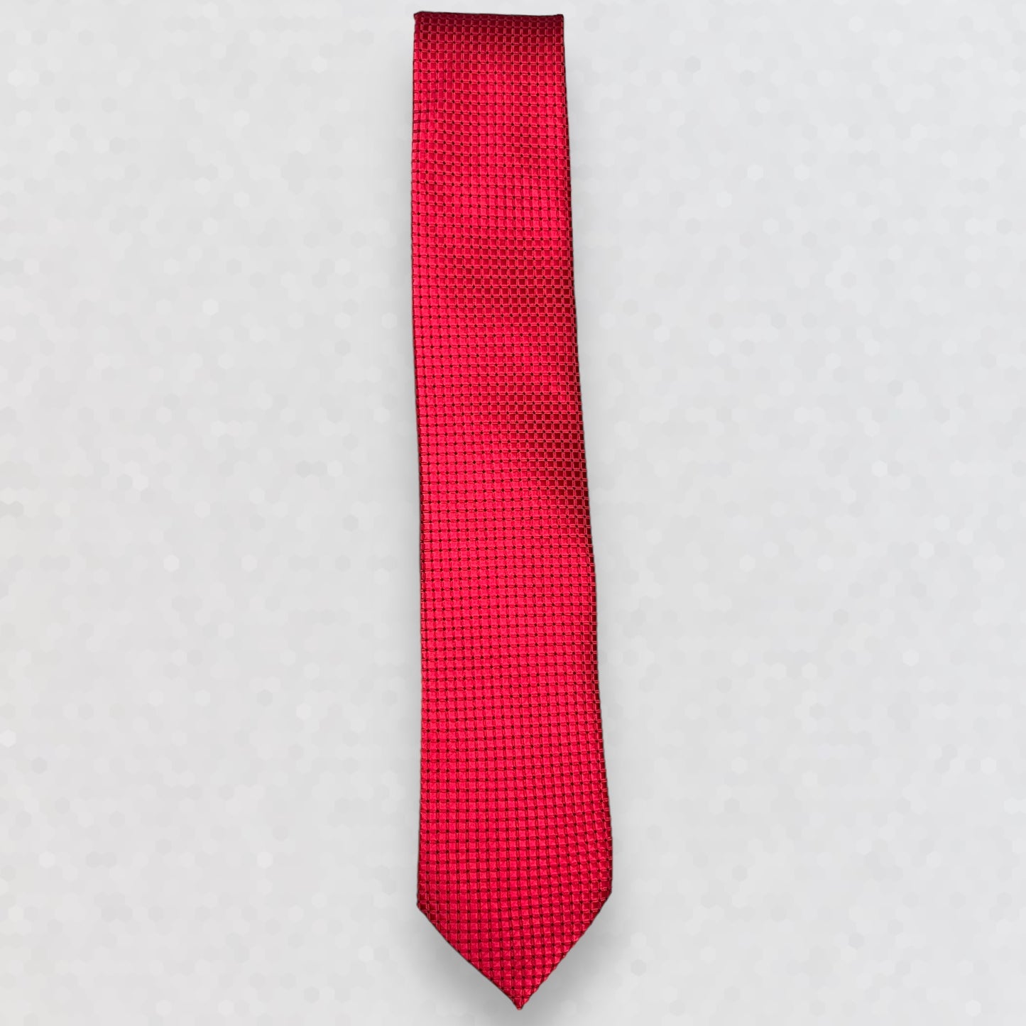 Red Self Squared Tie