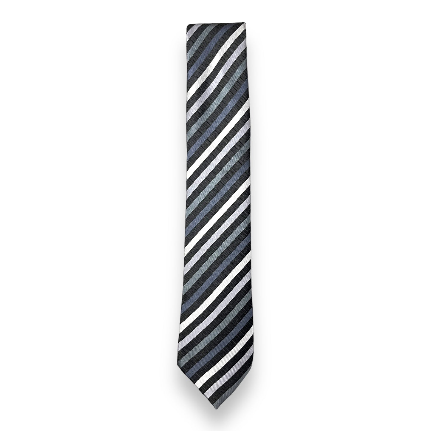 Black And Grey Stripe Tie