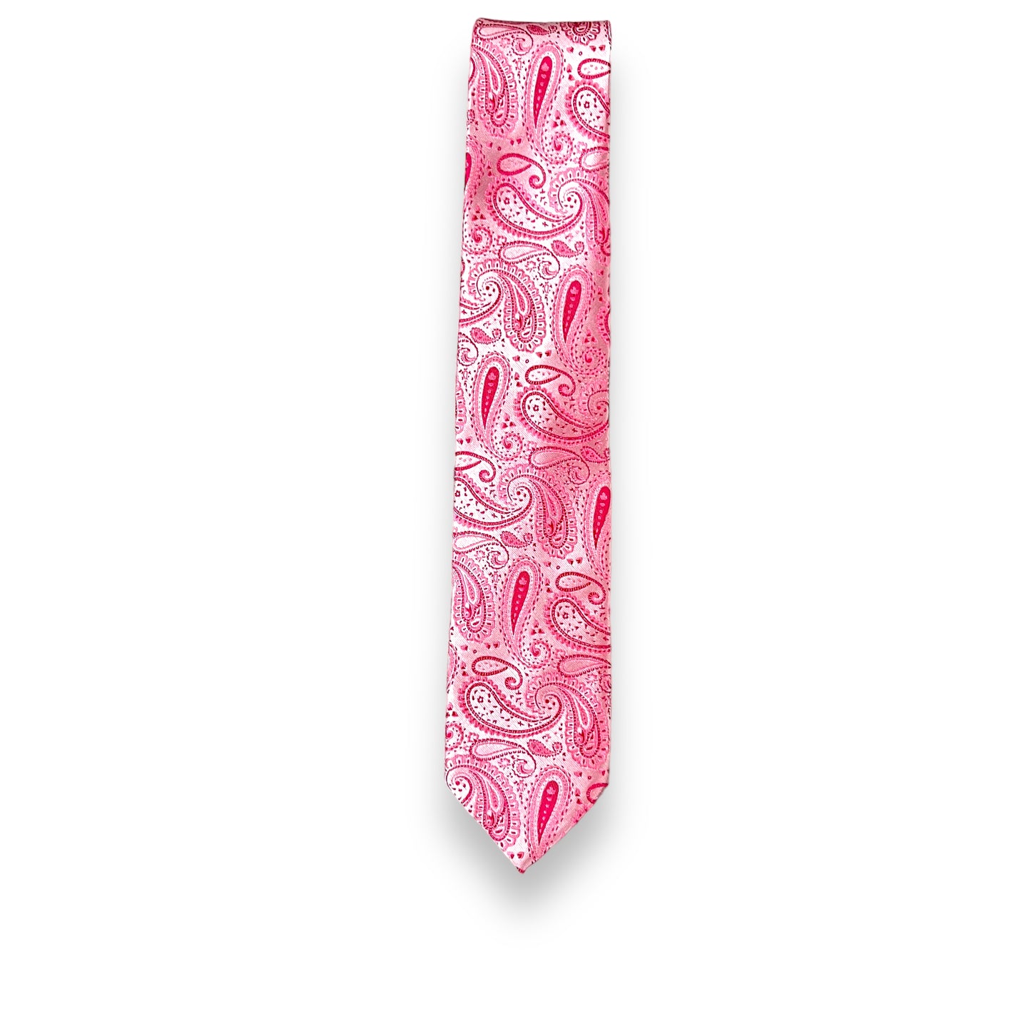 Pink Self Paisley Tie