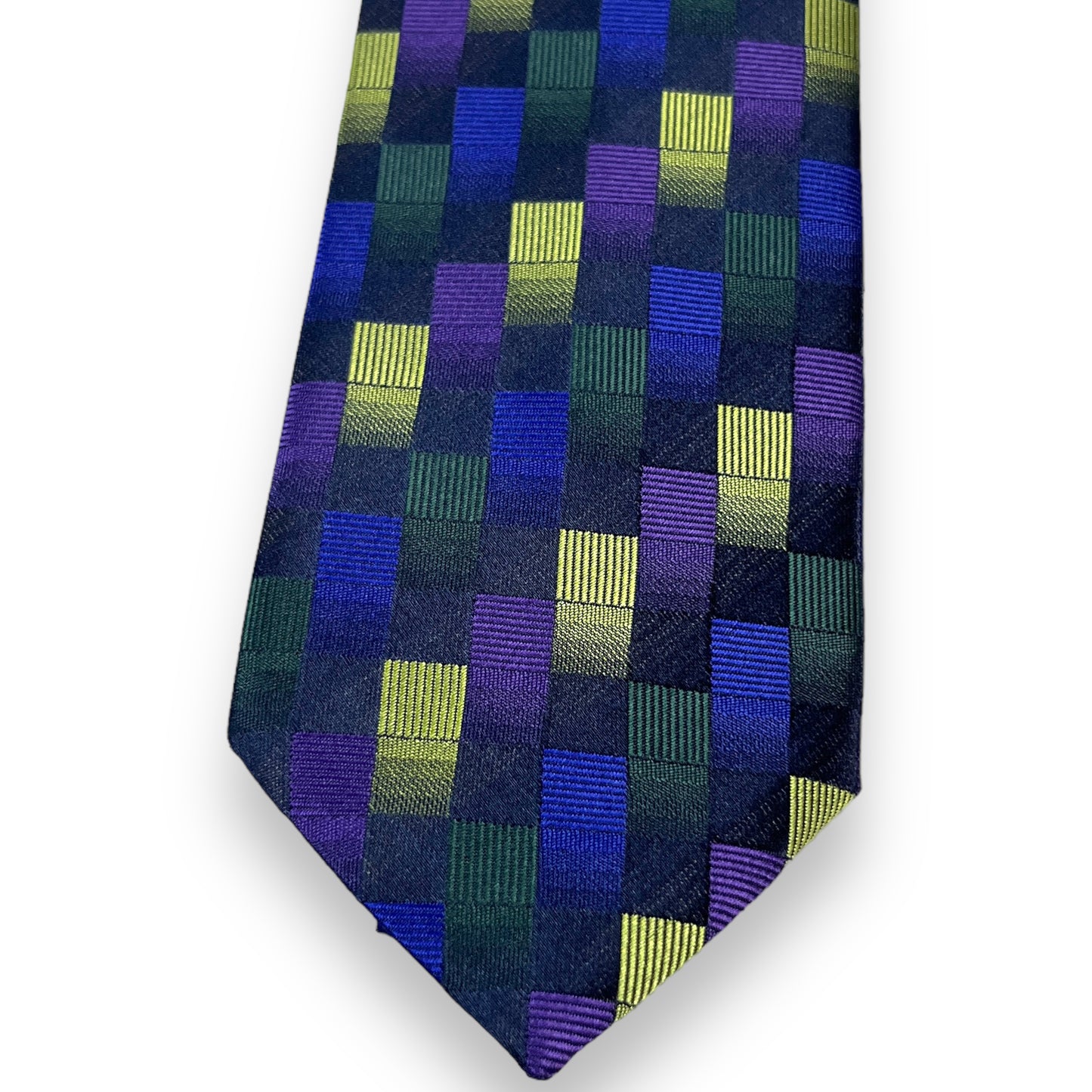 Blue Geometrical Tie