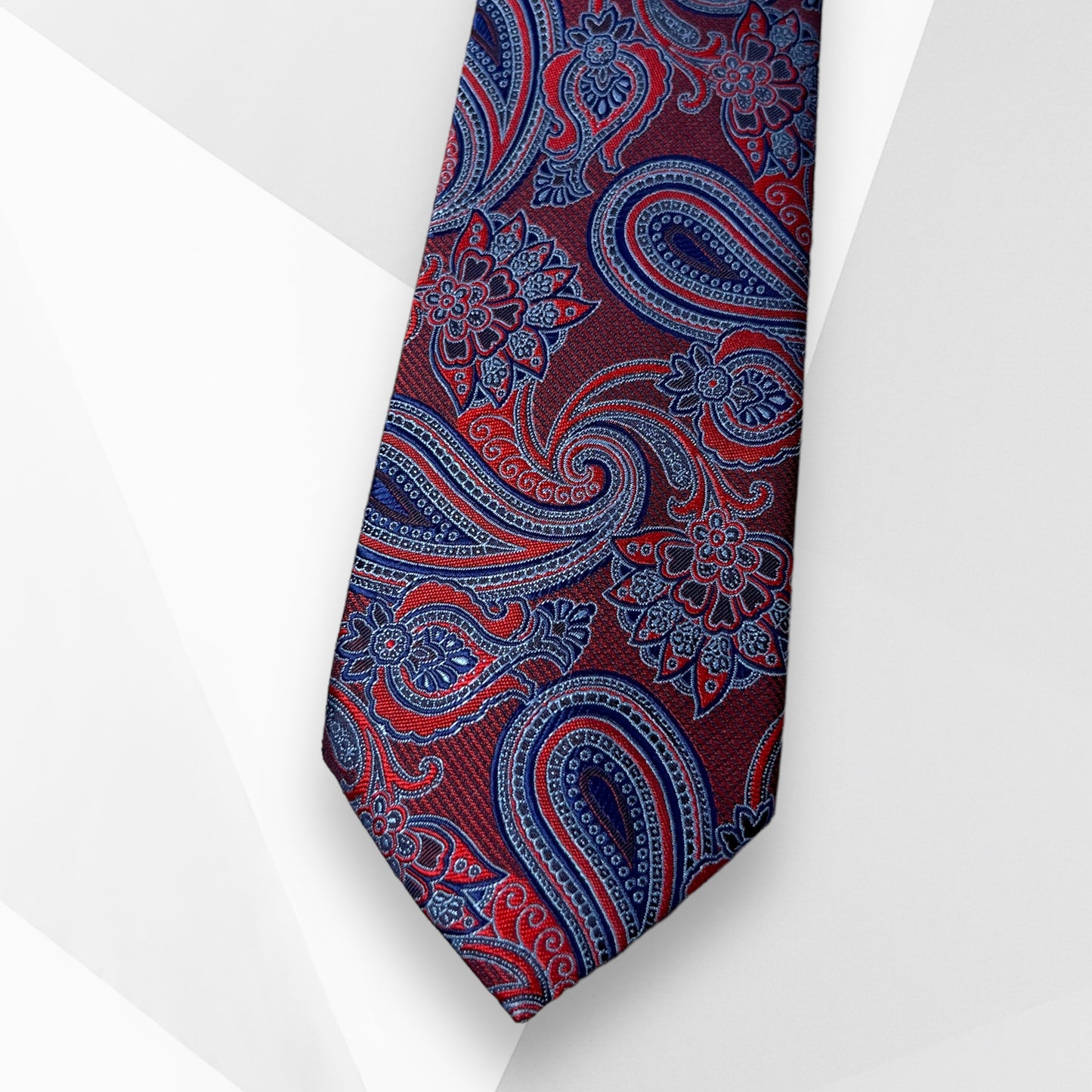 Burgundy Paisley Tie