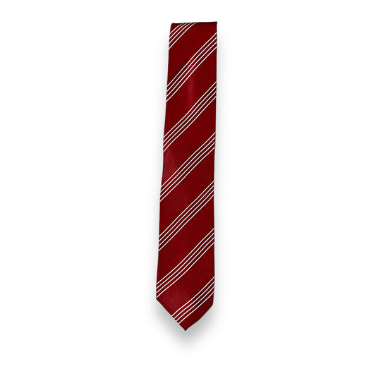 Burgundy Thin Stripe Tie