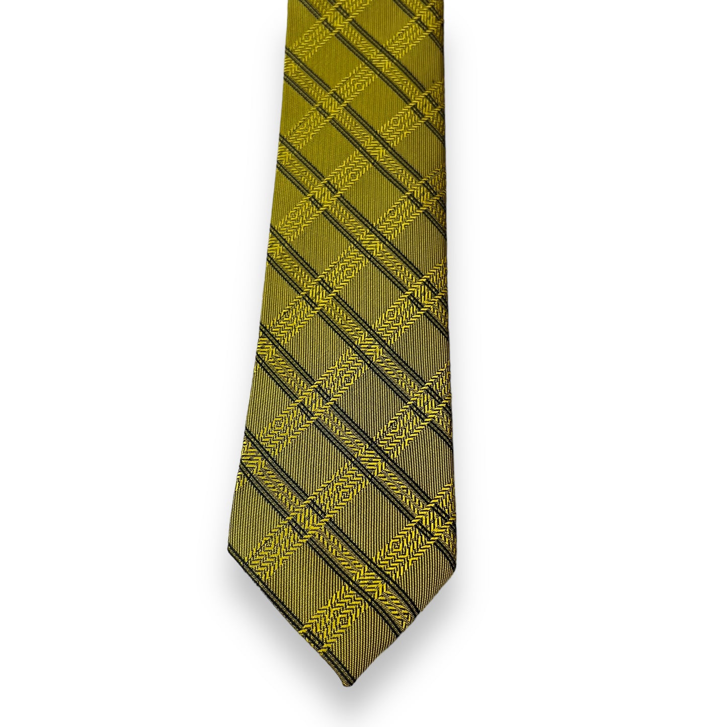 Yellow Plaided Tie