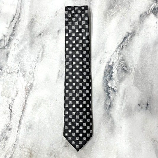 Black Geometric Tie