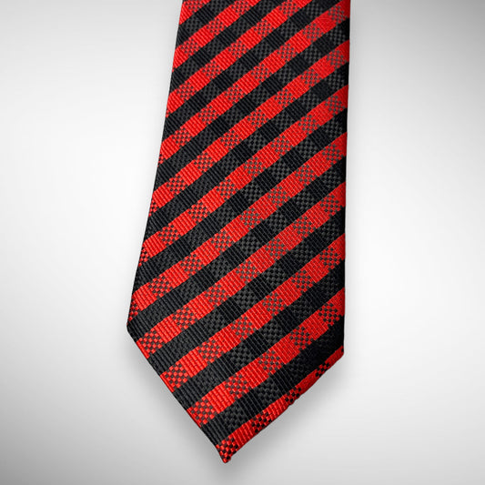 Red And Black Checkered Tie