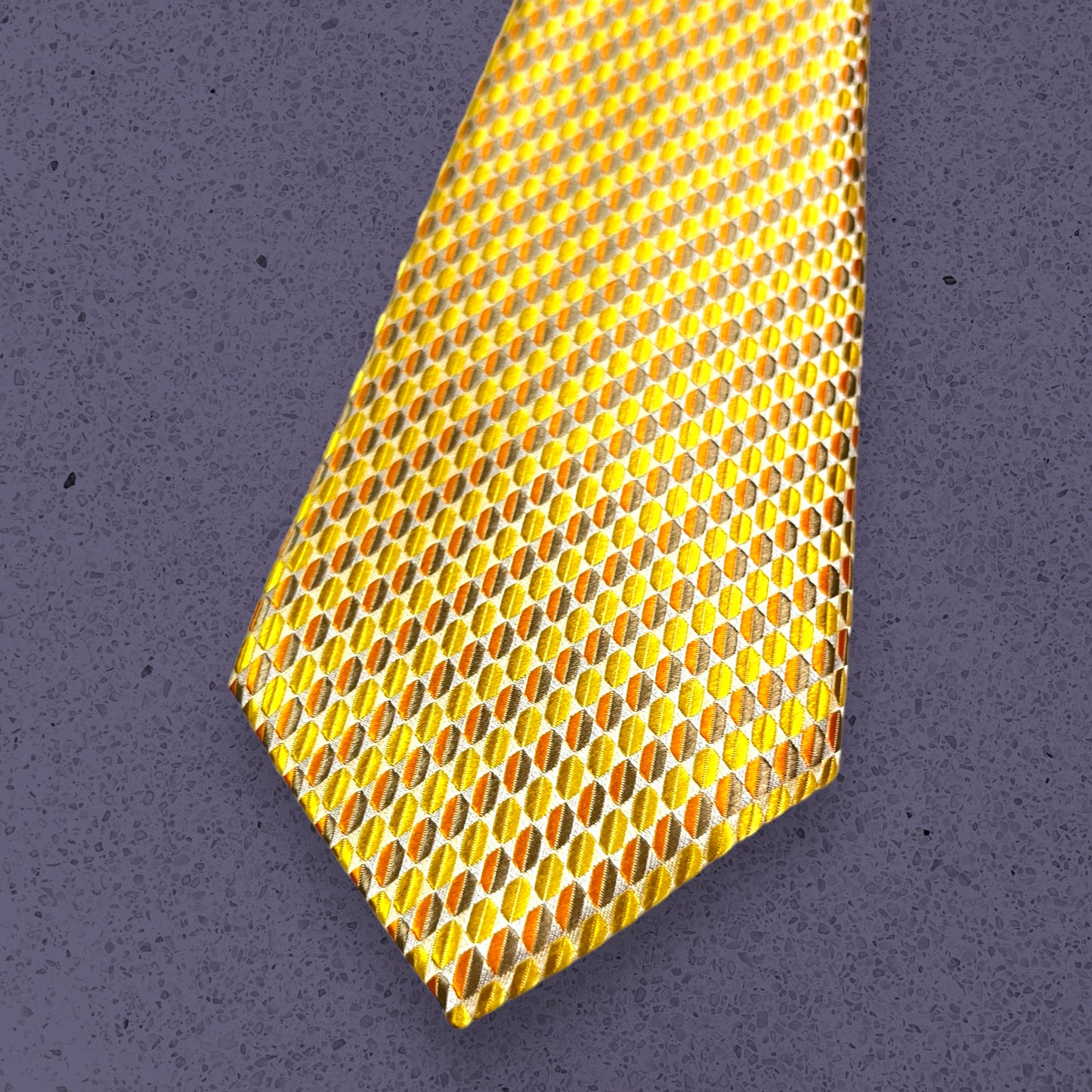 Yellow Geometric Tie