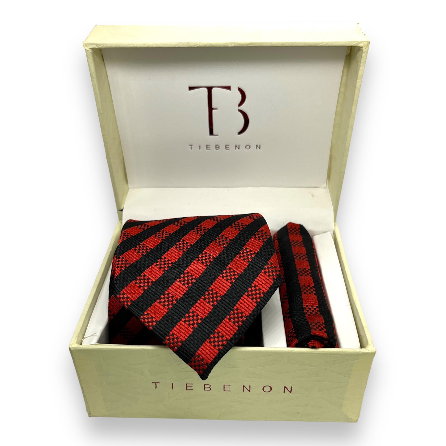 Red And Black Plaid Tie