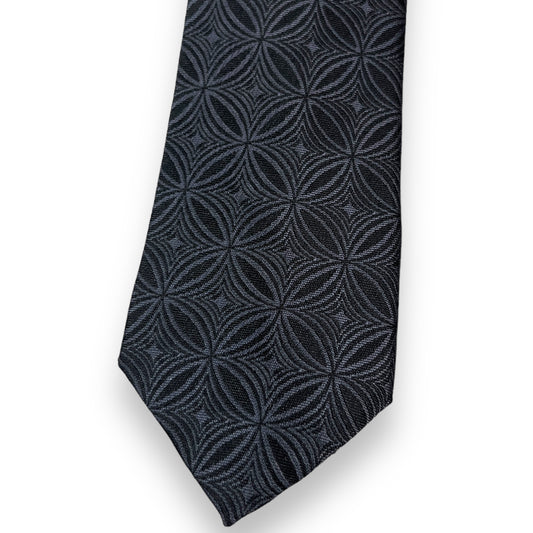 Grey Geometric Tie