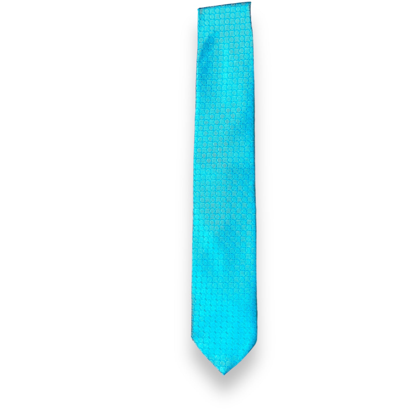 Arctic Blue Self Geometric Tie