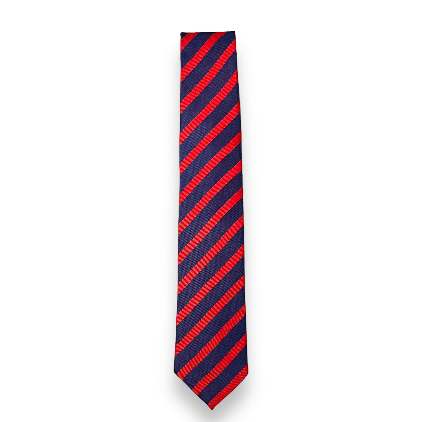 Blue And Red Stripe Tie