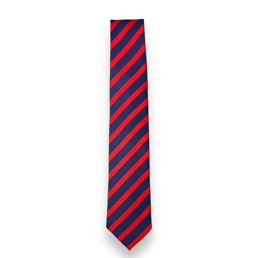 Blue And Red Stripe Tie