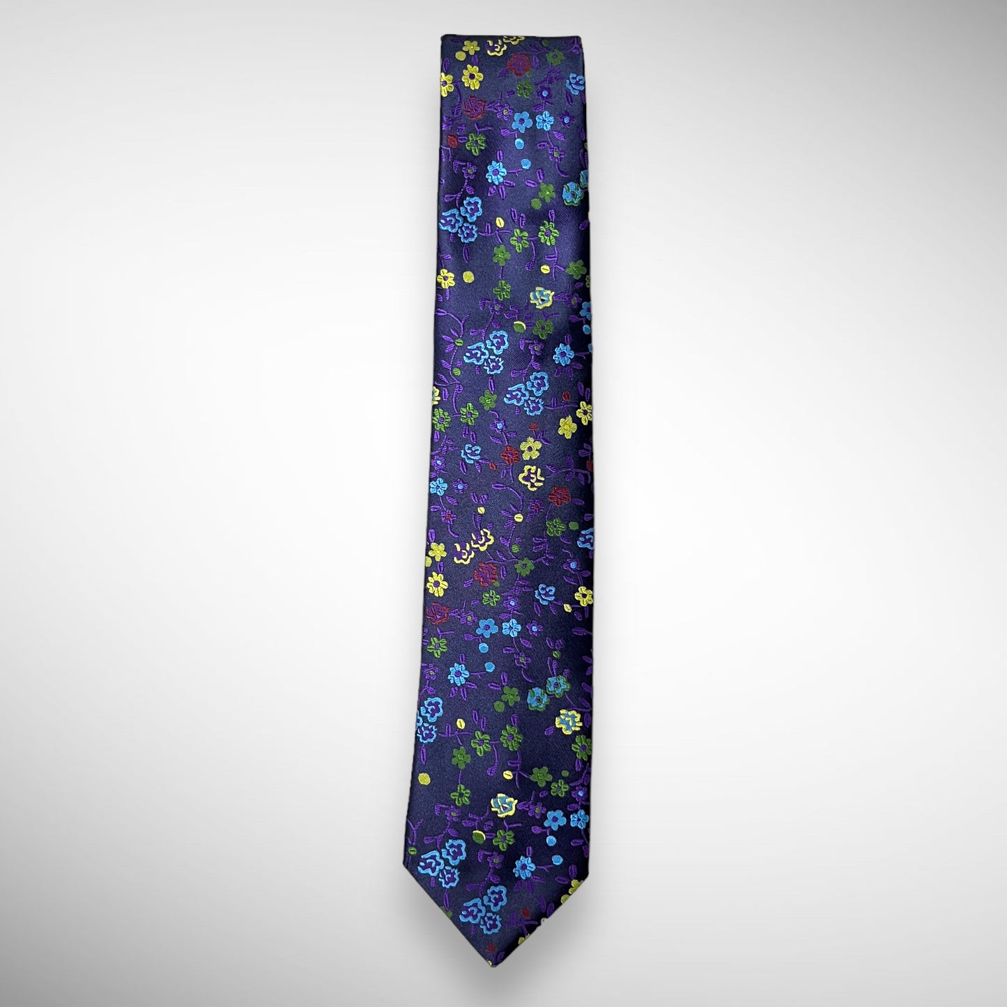 Blue Floral Tie