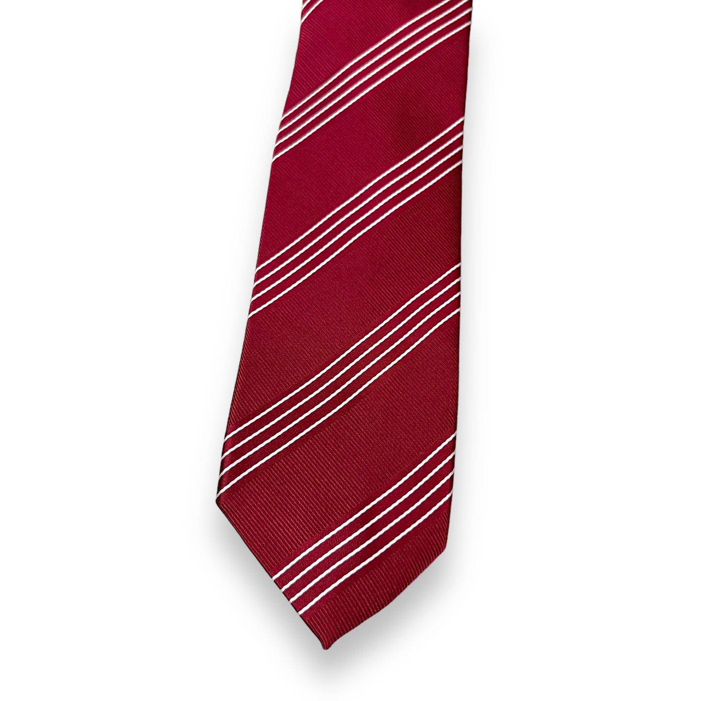 Burgundy Thin Stripe Tie