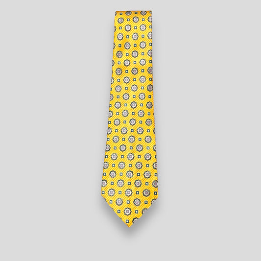 Yellow Geometric Tie