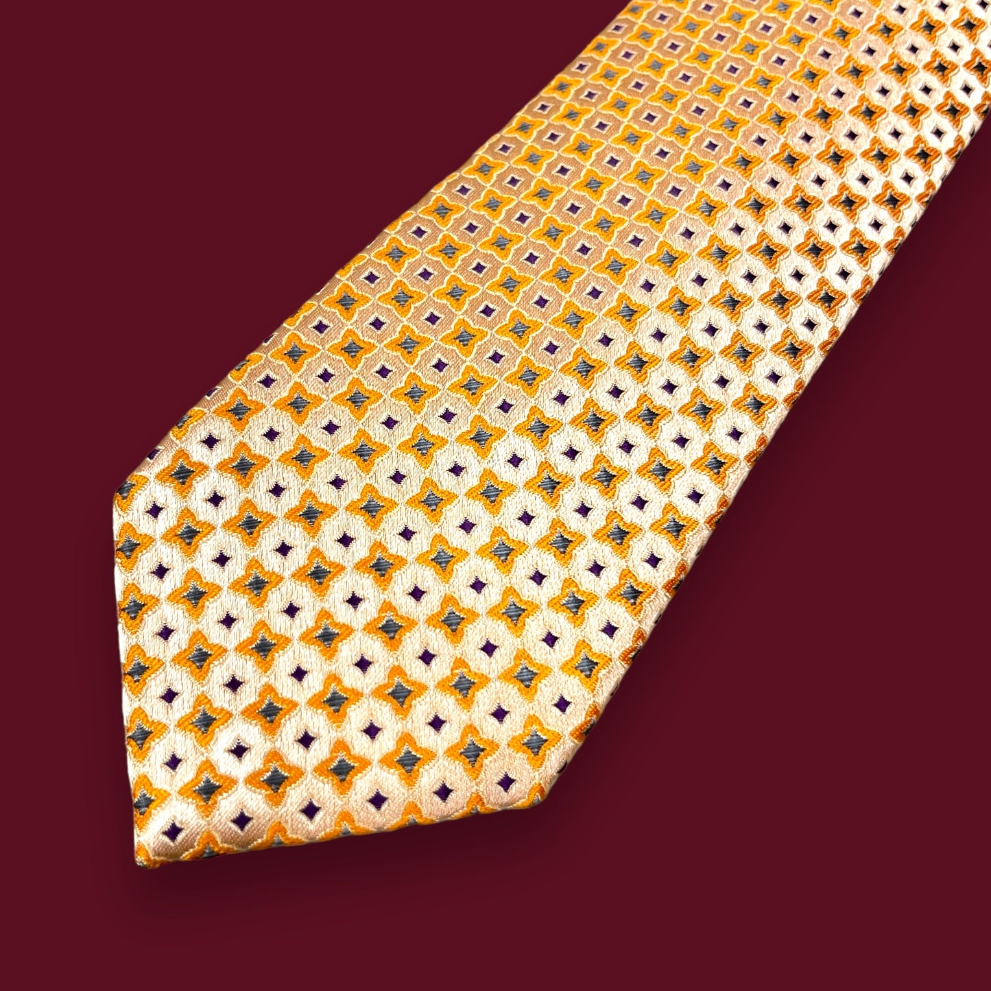 Peach Abstract Tie