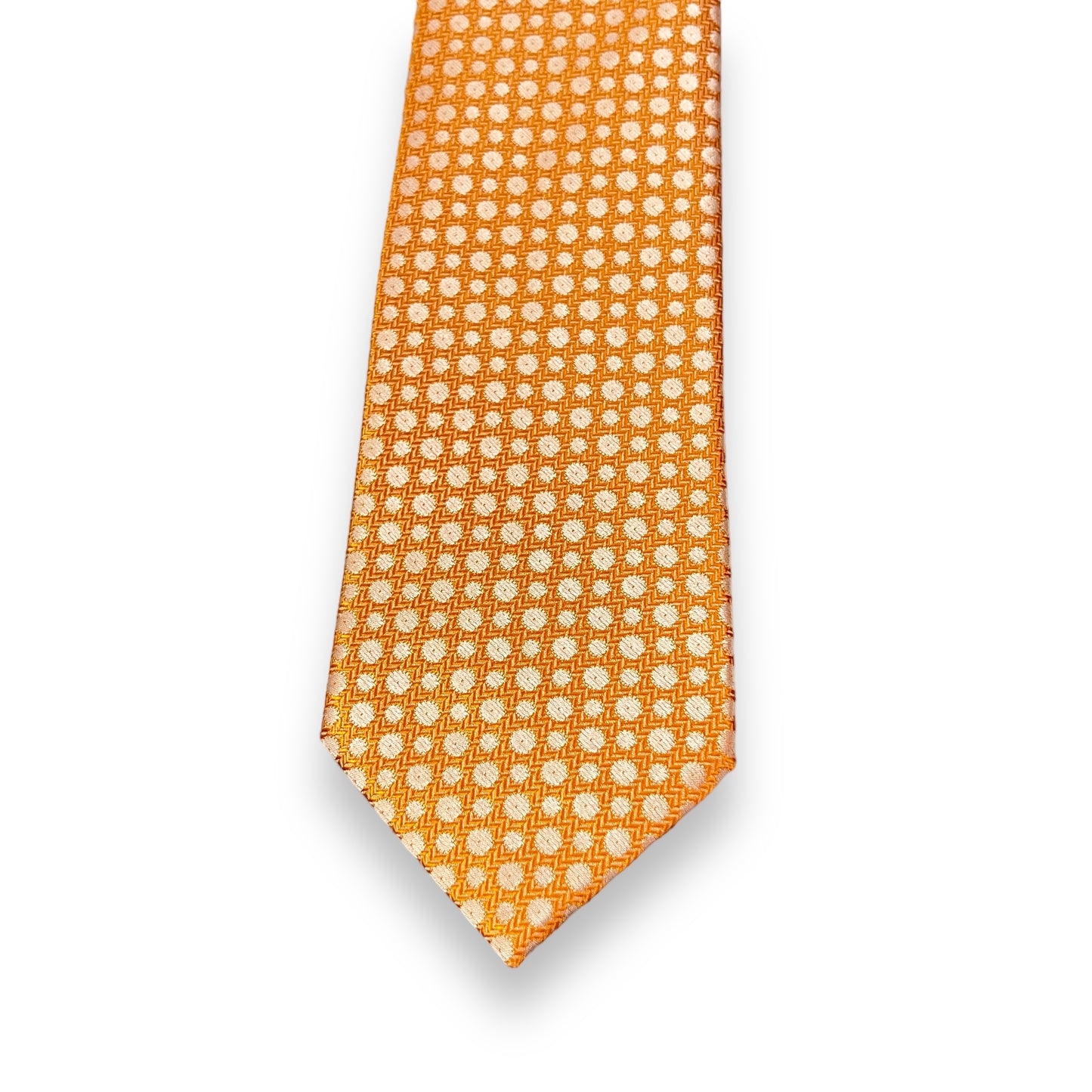 Orange Dotted Tie