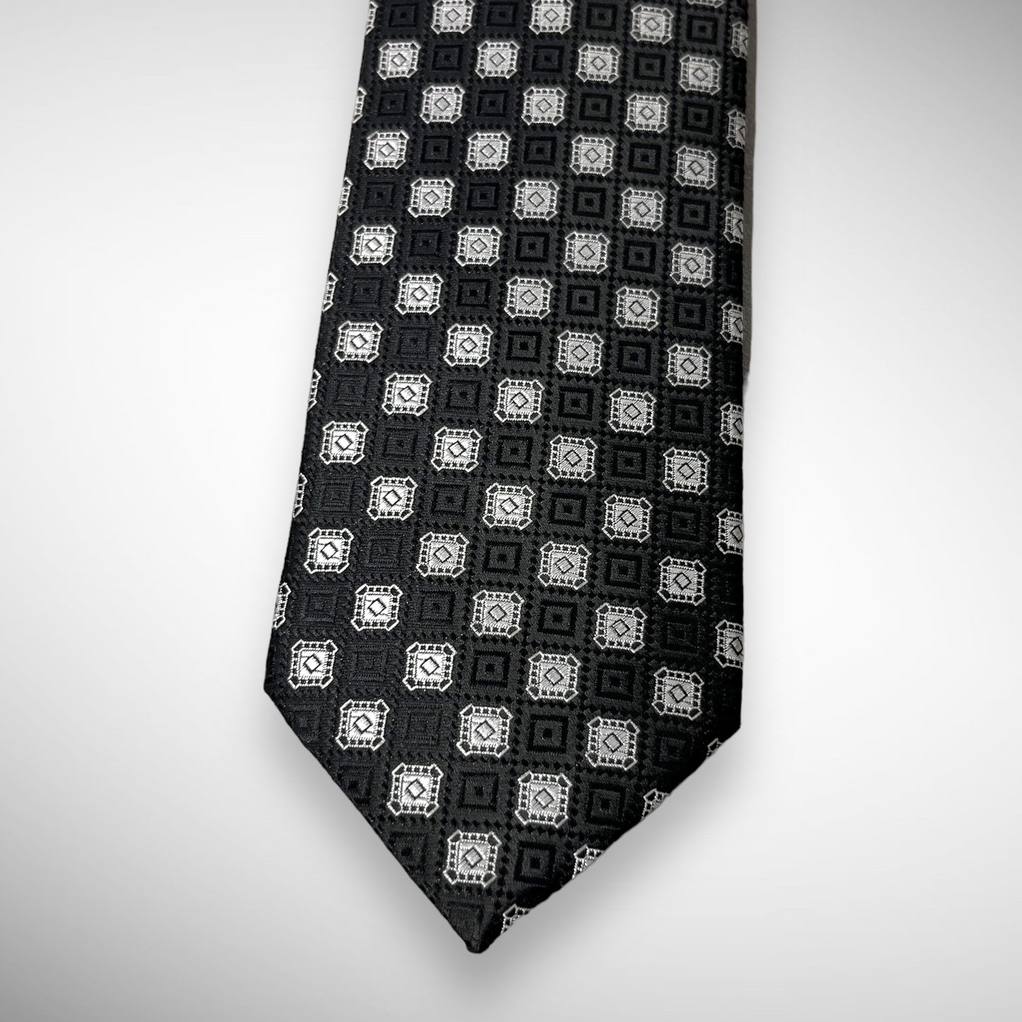 Black Geometric Tie