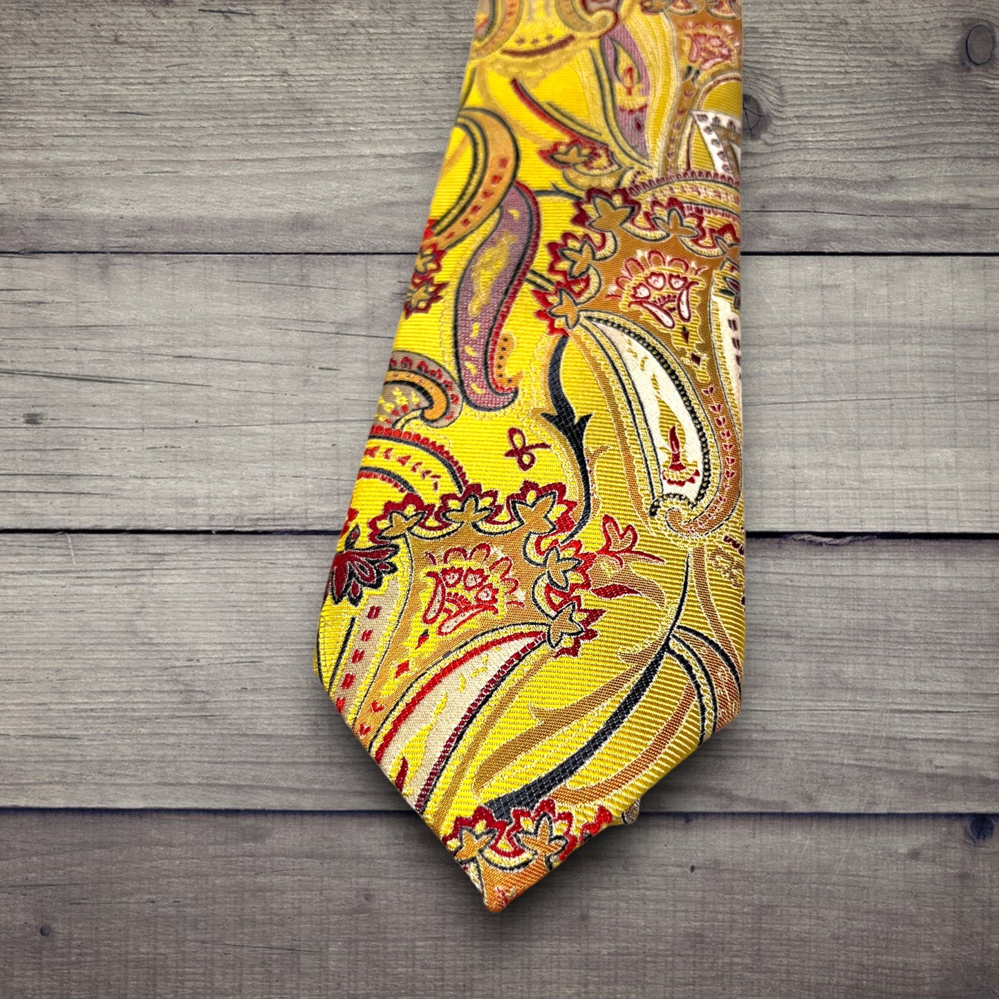 Yellow Paisley Tie