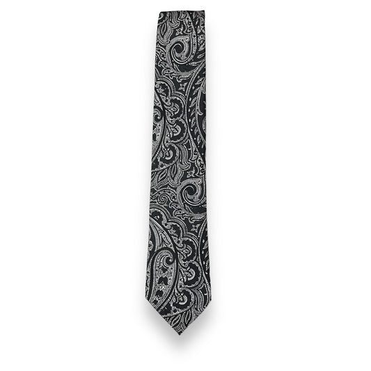 Black And White Paisley Tie