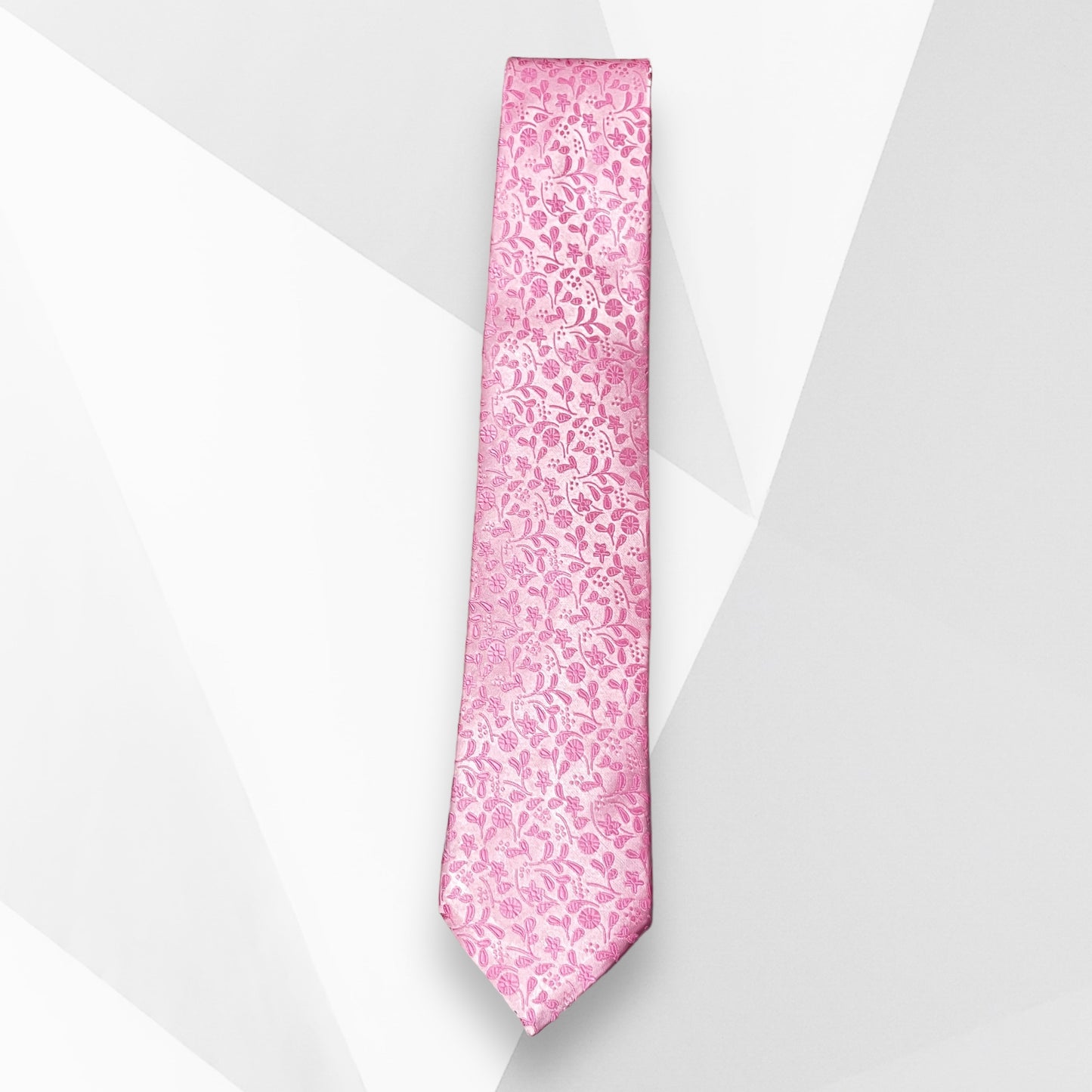 Pink Floral Tie