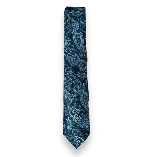 Sky Blue Paisley Tie