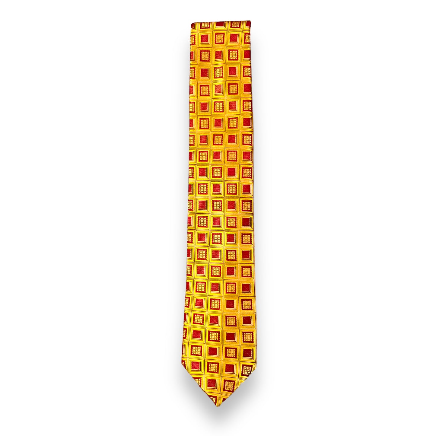 Mustard Yellow Squared Tie