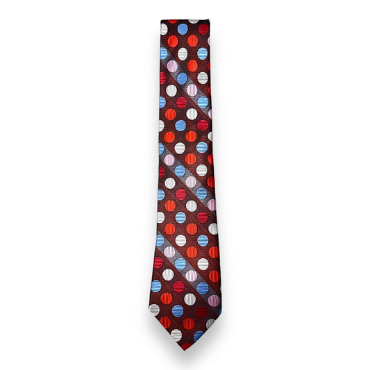 Multicolor Dotted Broad Tie