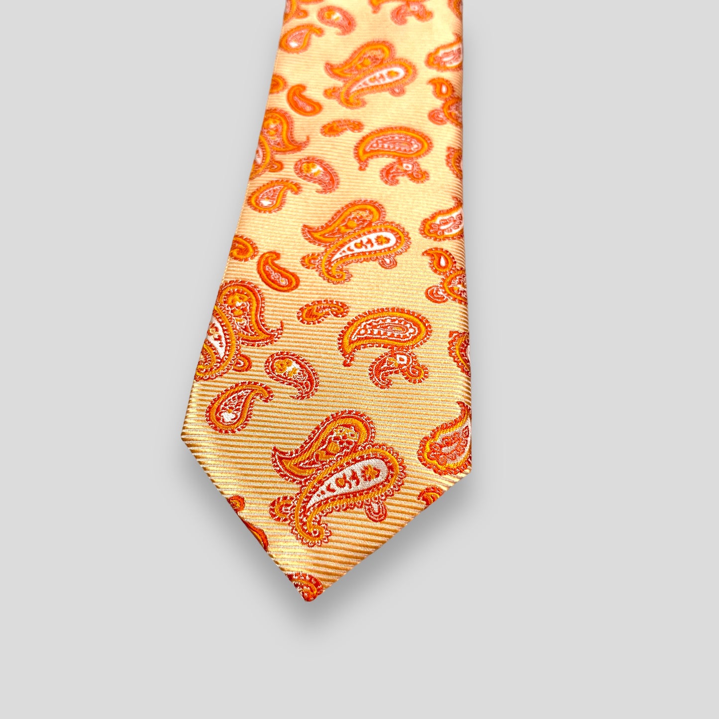 Peach Small Paisley Tie