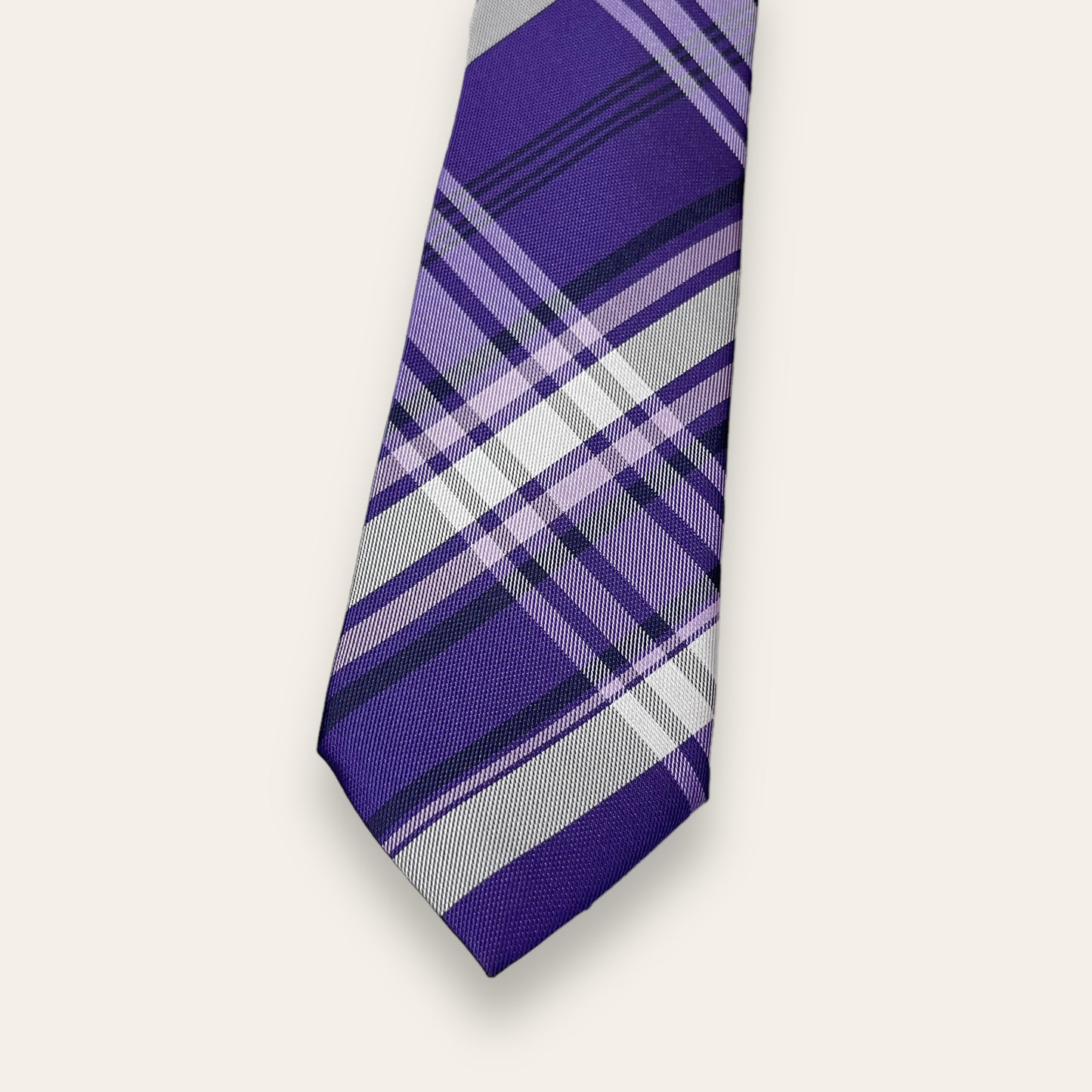 Purple Plaided Tie