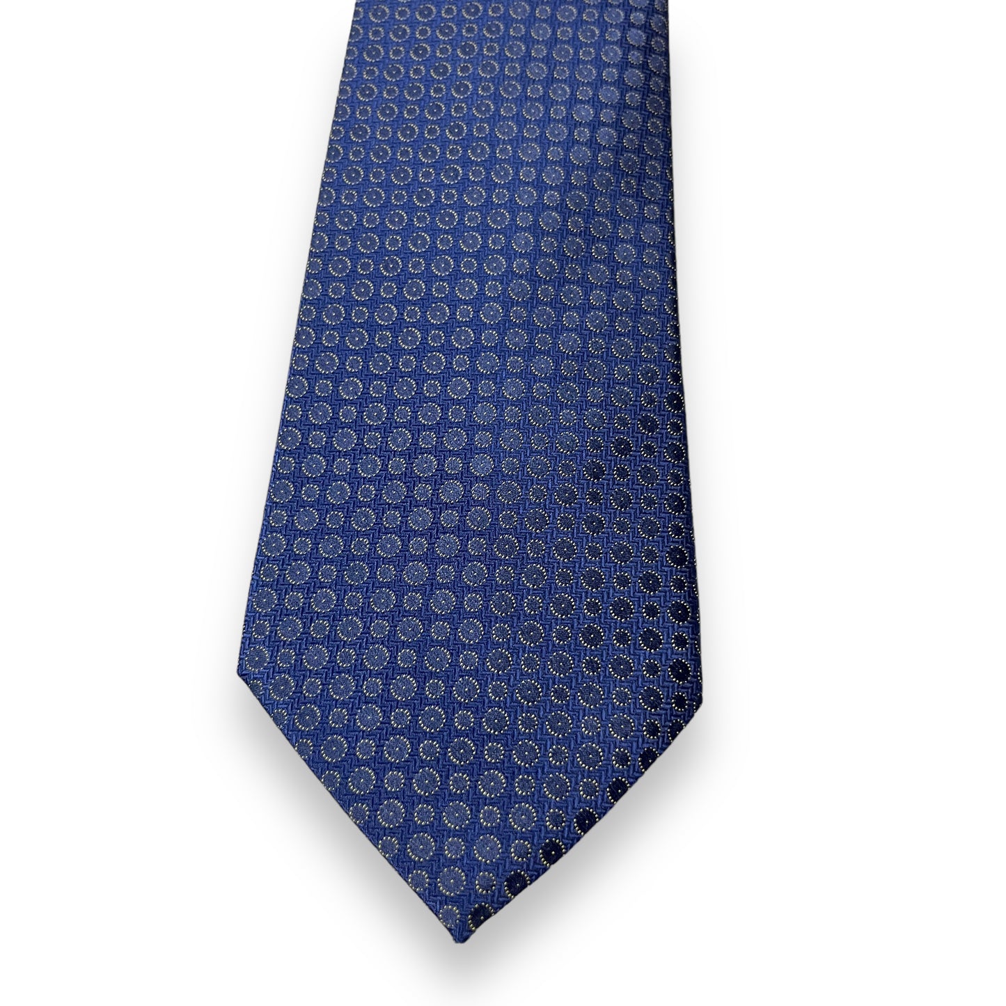 Blue Broad Dotted Tie