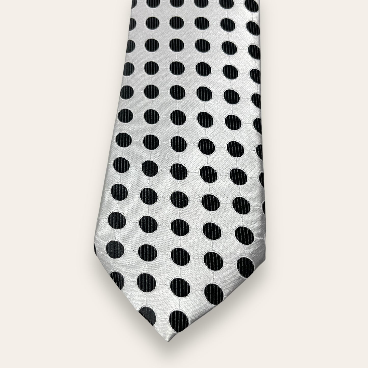 Black And White Dotted Tie