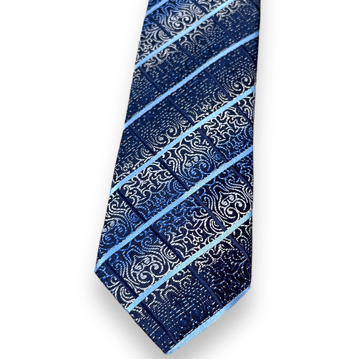 Blue Frizz Plaid Tie