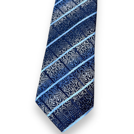 Blue Frizz Plaid Tie