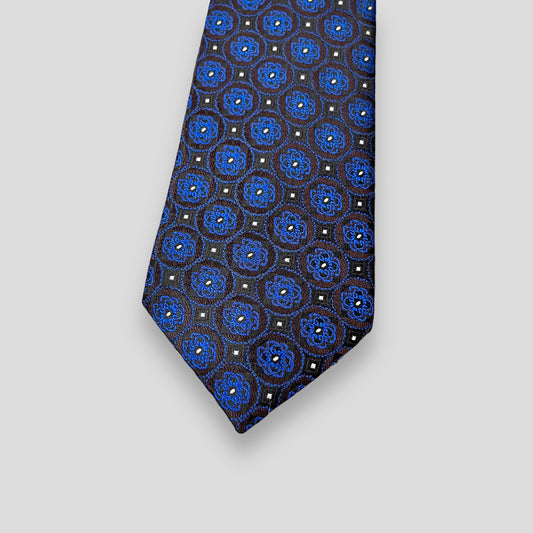 Blue Ornament Tie