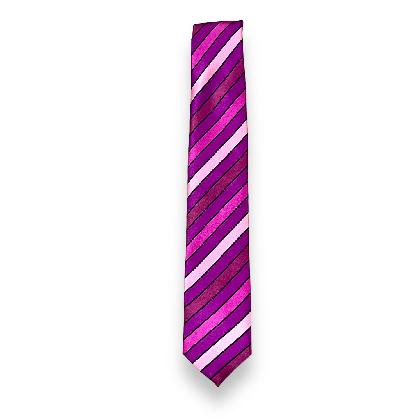 Pink Multicolor Stripe Tie