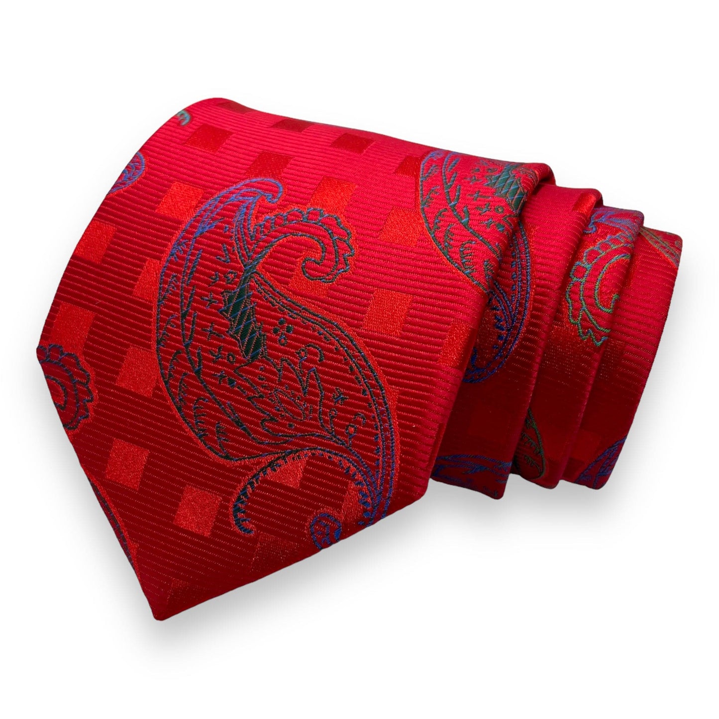 Red Paisley Tie Combo