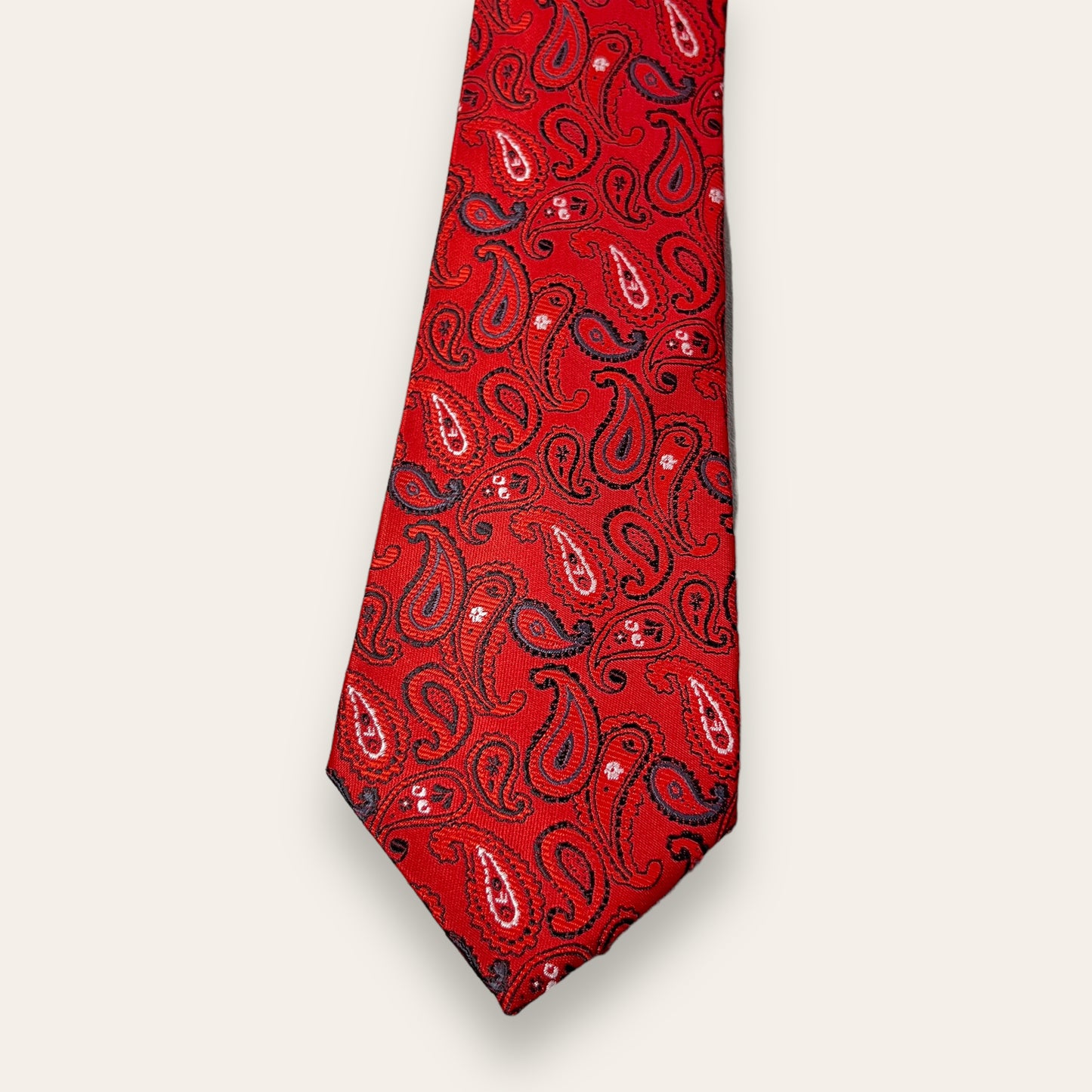 Red Paisley Tie