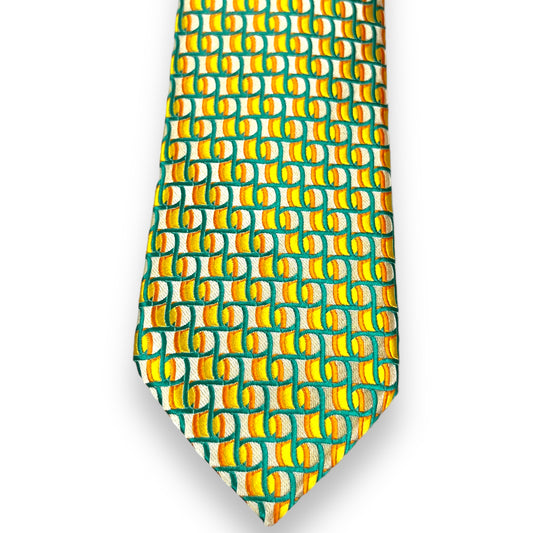 Yellow Geometric Tie