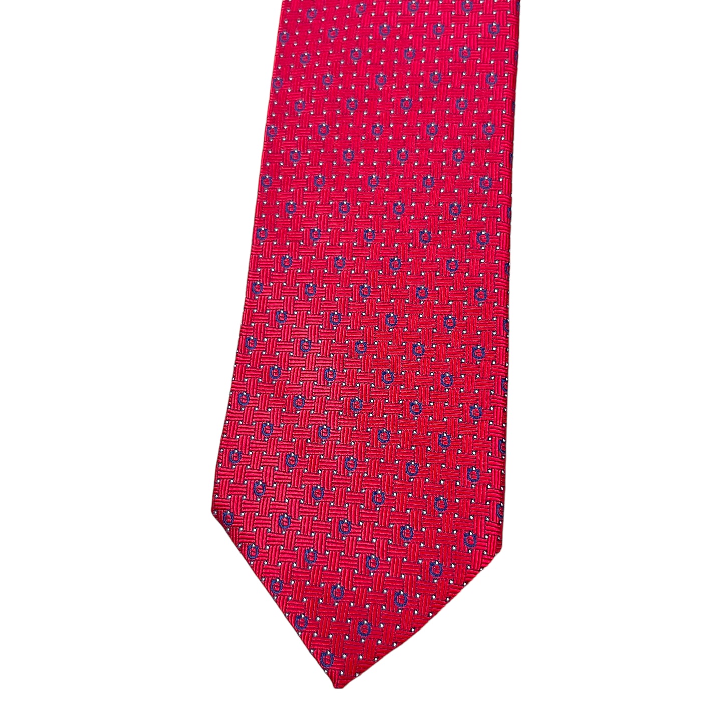 Amaranth Red Geometric Tie