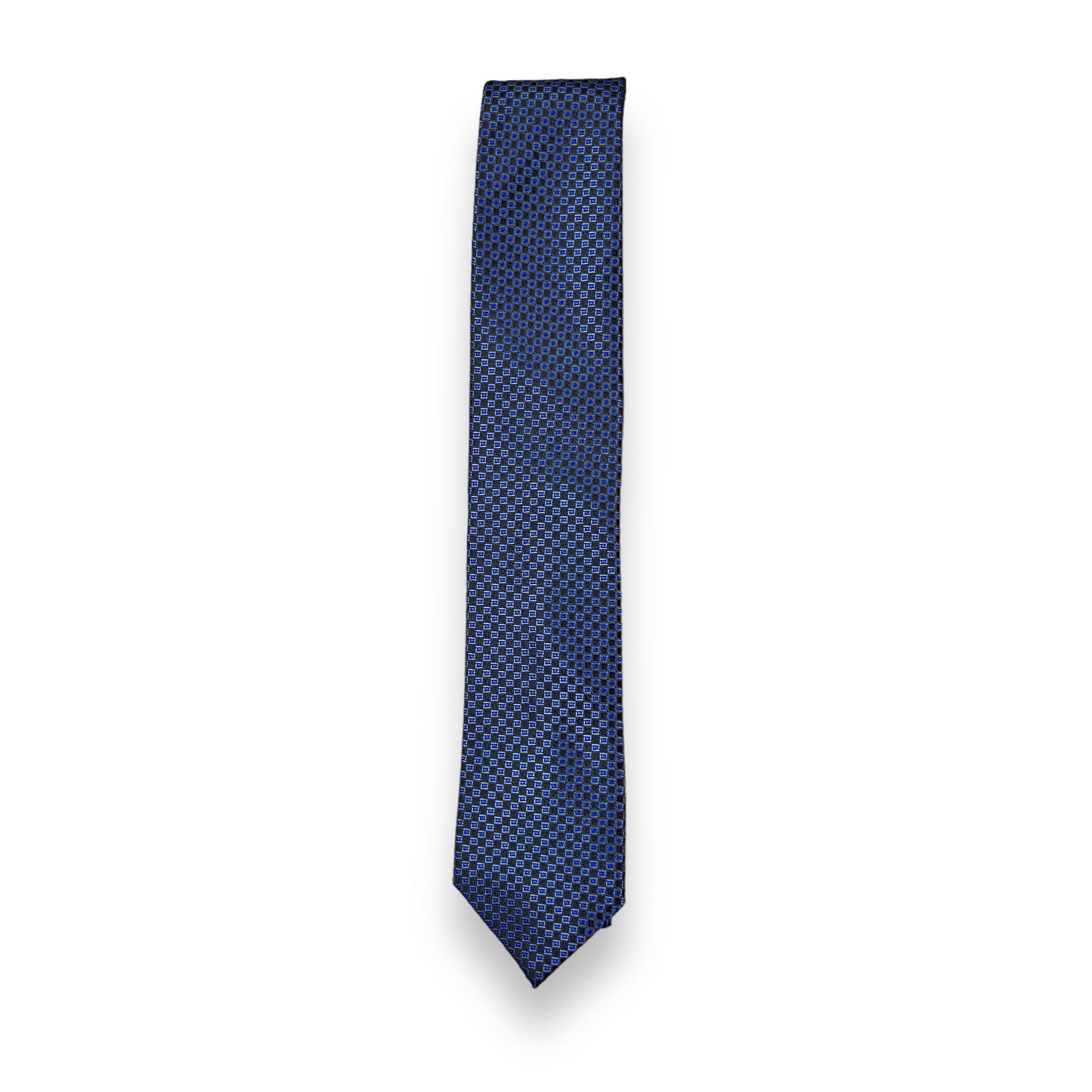 Blue Squared Dot Tie