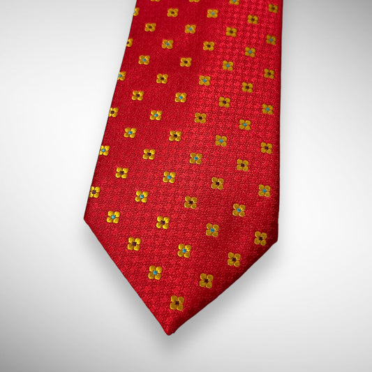 Red Floral Tie