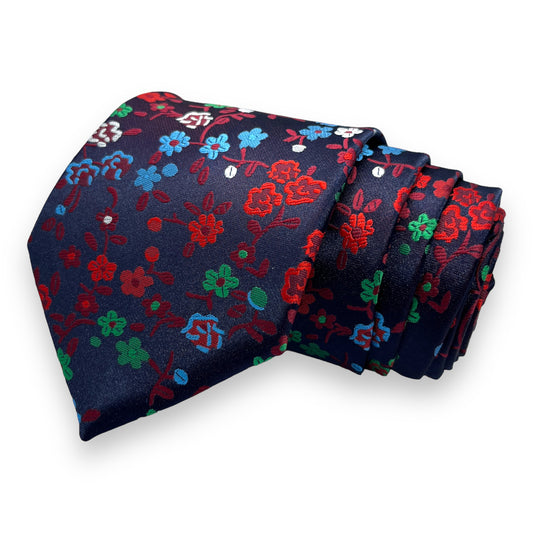 Wine Floral Tie Combo